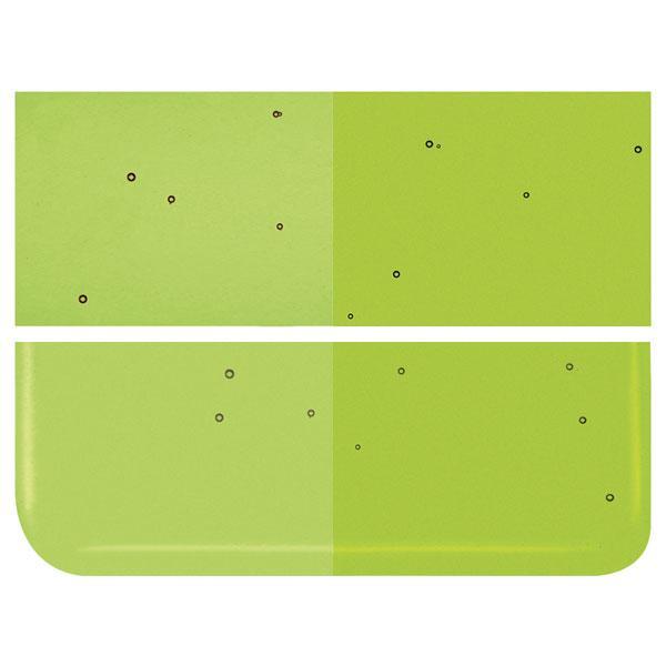 Fern Green Transparent COE 90 Bullseye 3mm Sheet Glass 3 Inch Square 082-1207-3INSQ
