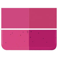 Fuchsia Striker Transparent COE 90 Bullseye 3mm Sheet Glass 3 Inch Square 072-1332-3INSQ