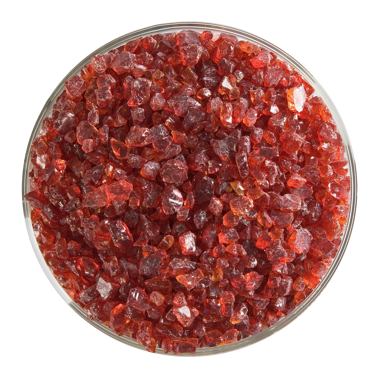 Garnet Red Transparent Glass Frit Coarse Bullseye COE 90 Fusible ...