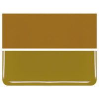 Golden Green COE 90 Bullseye 3mm Sheet Glass 3 Inch Square 045-227-3INSQ