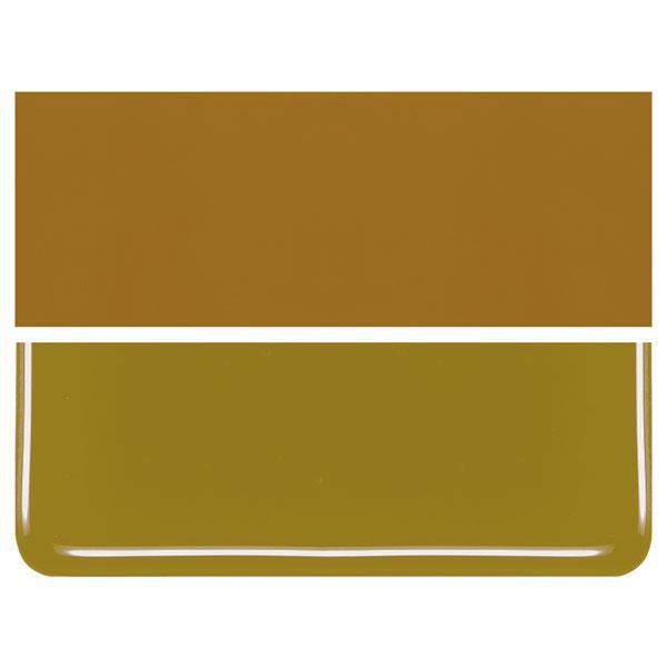 Golden Green COE 90 Bullseye 3mm Sheet Glass 3 Inch Square 045-227-3INSQ