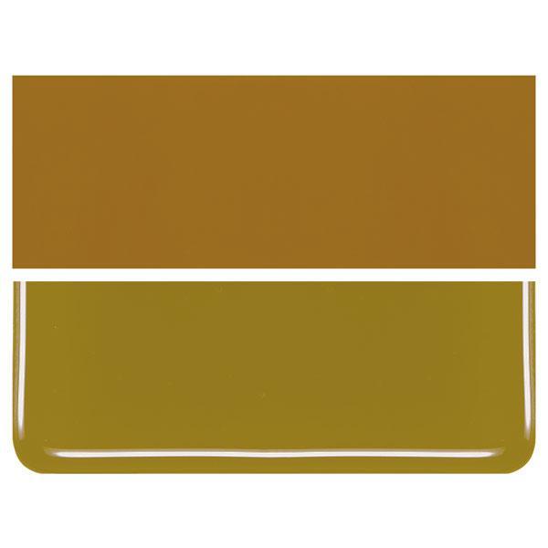 Golden Green COE 90 Bullseye 3mm Sheet Glass 3 Inch Square 045-227-3INSQ