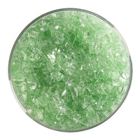 Grass Green Pale Transparent Glass Frit Coarse Bullseye COE 90 Fusible