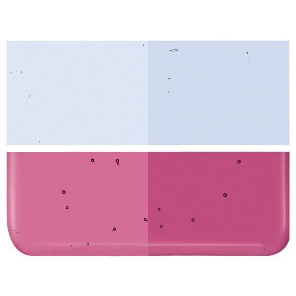 Light Pink Striker Transparent COE 90 Bullseye 3mm Sheet Glass 3 Inch Square 093-1215-3INSQ