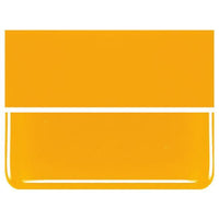 Marigold Yellow COE 90 Bullseye 3mm Sheet Glass 3 Inch Square 041-320-3INSQ