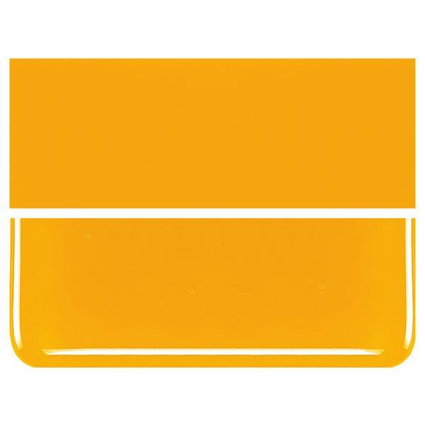 Marigold Yellow COE 90 Bullseye 3mm Sheet Glass 3 Inch Square 041-320-3INSQ