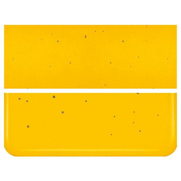 Marigold Yellow Transparent COE 90 Bullseye 3mm Sheet Glass 3 Inch Square 080-1320-3INSQ