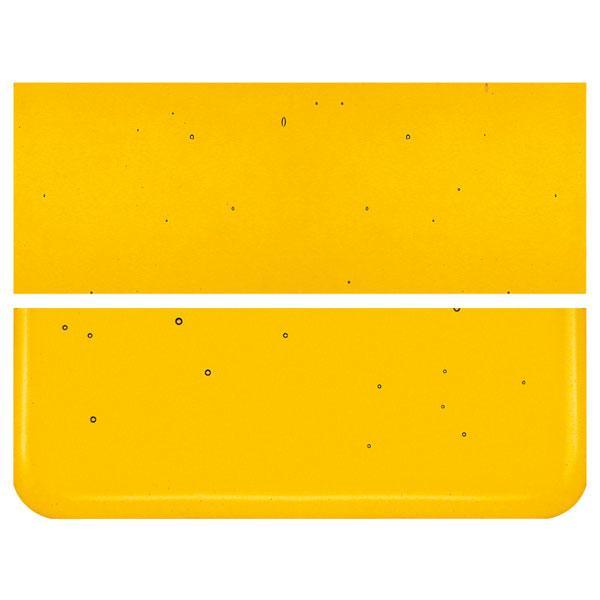Marigold Yellow Transparent COE 90 Bullseye 3mm Sheet Glass 3 Inch Square 080-1320-3INSQ
