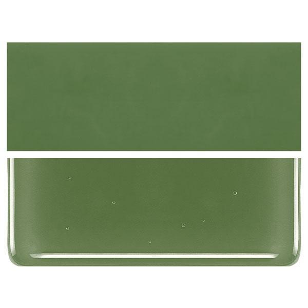 Olive Green COE 90 Bullseye 3mm Sheet Glass 3 Inch Square 015-212-3INSQ