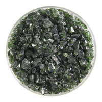 Olive Green Transparent Glass Frit Coarse Bullseye COE 90 Fusible
