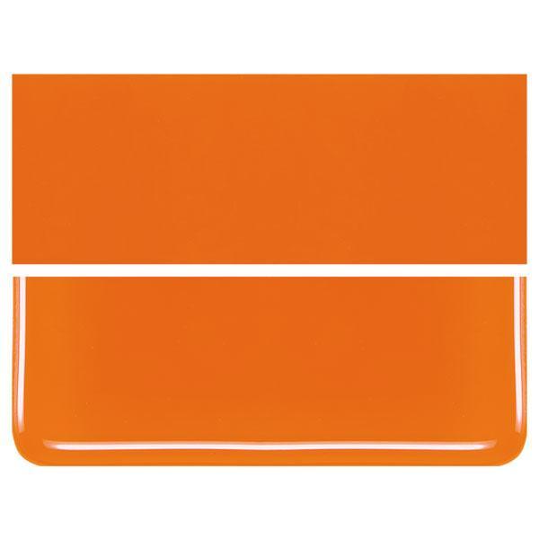 Orange COE 90 Bullseye 3mm Sheet Glass 3 Inch Square 044-125-3INSQ