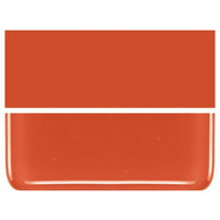 Pimento Red COE 90 Bullseye 3mm Sheet Glass 3 Inch Square 033-225-3INSQ