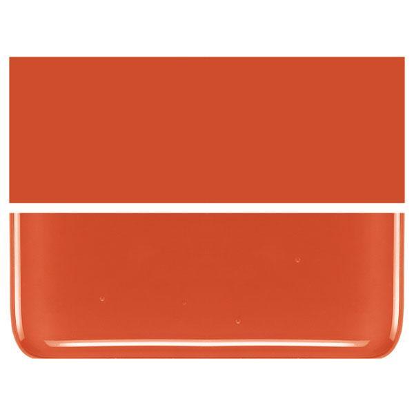 Pimento Red COE 90 Bullseye 3mm Sheet Glass 3 Inch Square 033-225-3INSQ