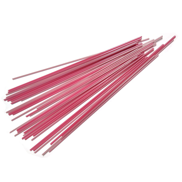 Pink Opalescent Stringer Sample S-0301-BE Bullseye Glass Stringer Sample Size