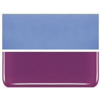 Plum Striker COE 90 Bullseye 3mm Sheet Glass 3 Inch Square 036-332-3INSQ