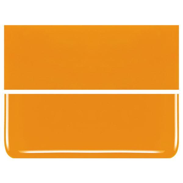 Pumpkin Orange COE 90 Bullseye 3mm Sheet Glass 3 Inch Square 042-321-3INSQ