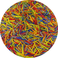 Rainbow Stringfetti - COE 96 Oceanside Glass - ASRT-SF-RB-96