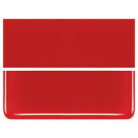 Red COE 90 Bullseye 3mm Sheet Glass 3 Inch Square 035-124-3INSQ