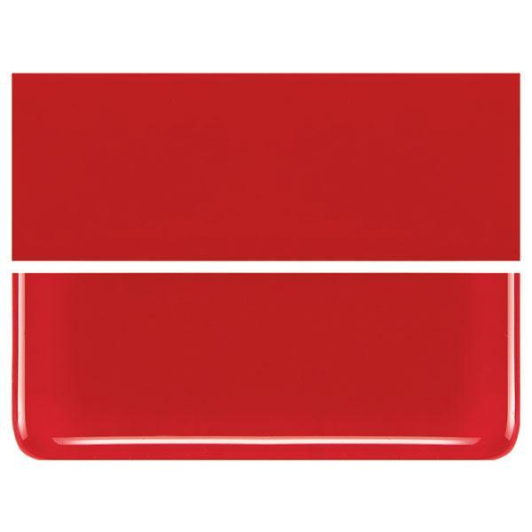 Red COE 90 Bullseye 3mm Sheet Glass 3 Inch Square 035-124-3INSQ