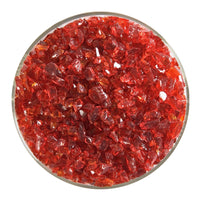 Red Transparent Glass Frit Coarse Bullseye COE 90 Fusible