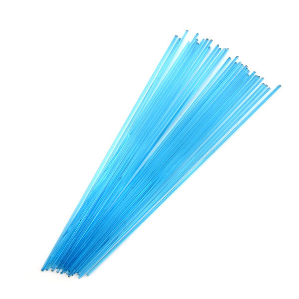 Turquoise Blue Transparent Stringer Sample S-1116-BE Bullseye Glass Stringer Sample Size