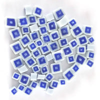 Blue Square Murrine SQ04 Millefiori COE 90 Glacial Art Glass
