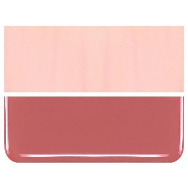Salmon Pink COE 90 Bullseye 3mm Sheet Glass 3 Inch Square 032-305-3INSQ