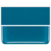 Steel Blue COE 90 Bullseye 3mm Sheet Glass 3 Inch Square 023-146-3INSQ