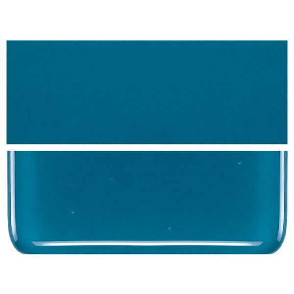 Steel Blue COE 90 Bullseye 3mm Sheet Glass 3 Inch Square 023-146-3INSQ