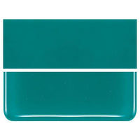 Teal Green COE 90 Bullseye 3mm Sheet Glass 3 Inch Square 019-144-3INSQ