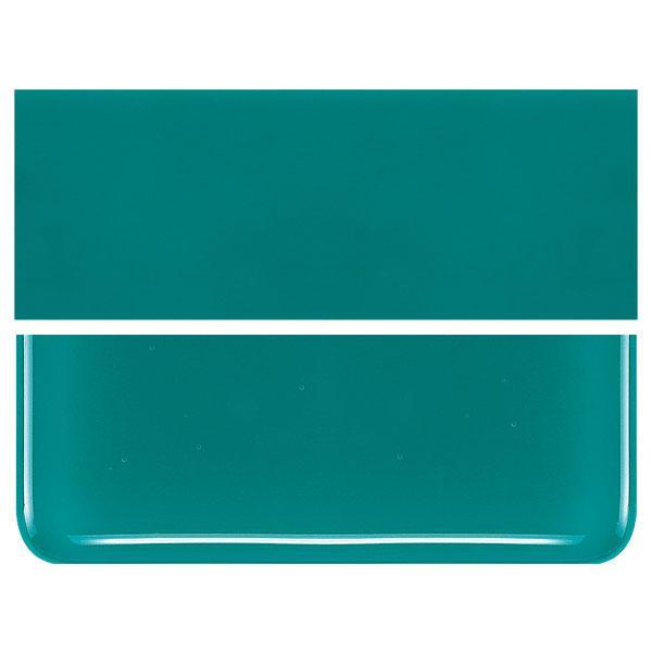 Teal Green COE 90 Bullseye 3mm Sheet Glass 3 Inch Square 019-144-3INSQ