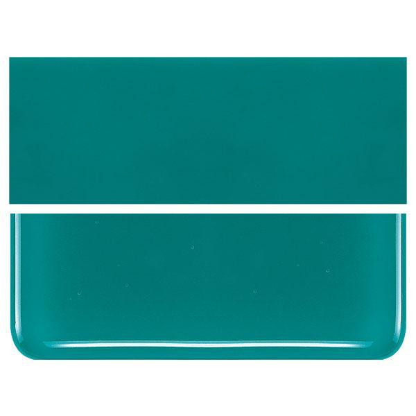 Teal Green COE 90 Bullseye 3mm Sheet Glass 3 Inch Square 019-144-3INSQ