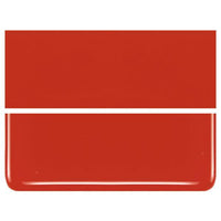Tomato Red COE 90 Bullseye 3mm Sheet Glass 3 Inch Square 034-24-3INSQ