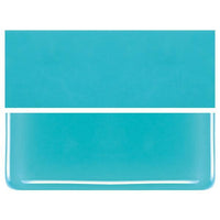 Turquoise Blue COE 90 Bullseye 3mm Sheet Glass 3 Inch Square 018-116-3INSQ