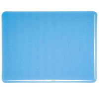 Turquoise Blue Transparent COE 90 Bullseye 3mm Sheet Glass 3 Inch Square 059-1116-3INSQ