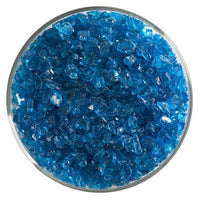 Turquoise Blue Transparent Glass Frit Coarse Bullseye COE 90 Fusible
