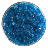Turquoise Blue Transparent Glass Frit Coarse Bullseye COE 90 Fusible