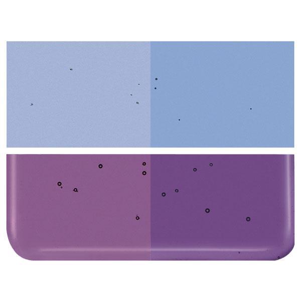 Violet Striker Transparent COE 90 Bullseye 3mm Sheet Glass 3 Inch Square 068-1234-3INSQ