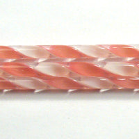 C202 Pink and White Ribbon Cane COE 90 Glass