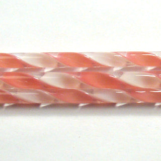 C202 Pink and White Ribbon Cane COE 90 Glass