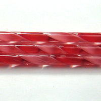 C203 Pink and Red Ribbon Cane COE 90 Glass