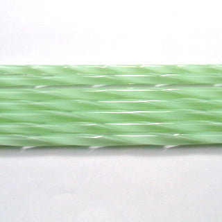 C214 Mint Green Ribbon Cane COE 90 Glass