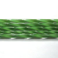 C216 Forest Green Ribbon Cane COE 90 Glass