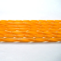 C219 Tangerine Orange Ribbon Cane COE 90 Glass