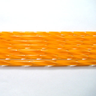 C219 Tangerine Orange Ribbon Cane COE 90 Glass