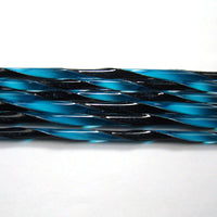 C230 Aventurine Blue and Turquoise Ribbon Cane COE 90 Glass