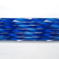 C321 Deep Royal Blue Streamer Cane COE 90 Glass