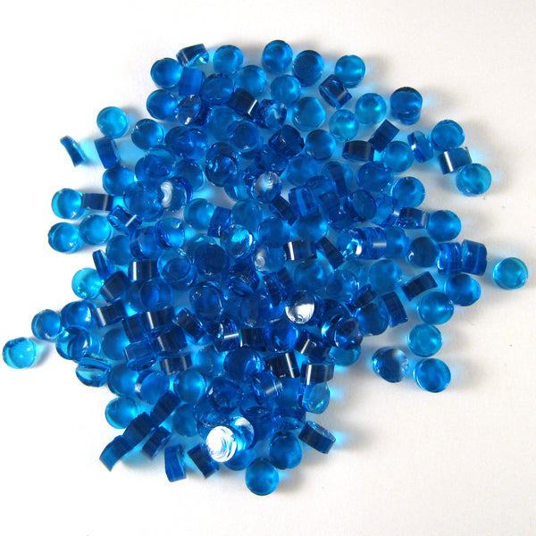 Turquoise Blue Dots D1116 COE 90 Glacial Art Glass