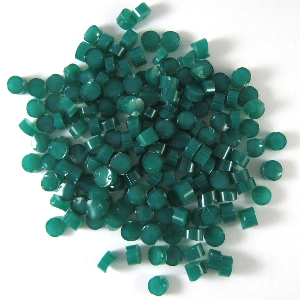 Teal Green Dots D0144 COE 90 Glacial Art Glass