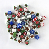 Holiday Murrine Assortment - COE 90 Bullseye Fusible Glass - ASRT-HD3